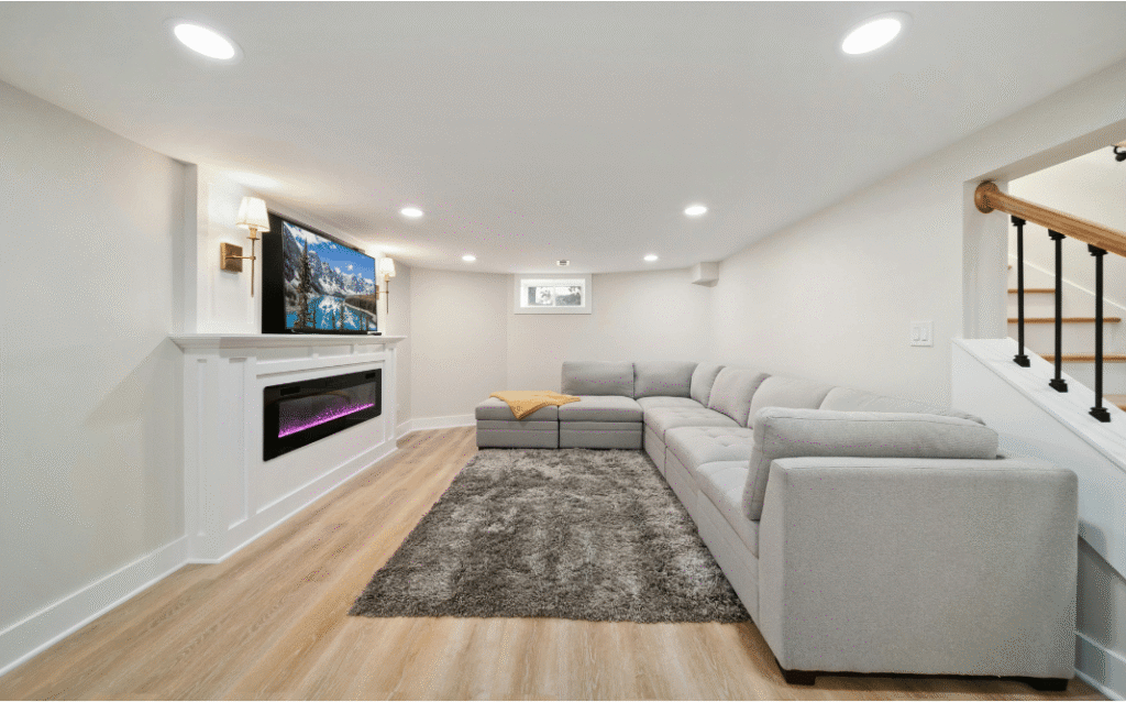 A professionally renovated basement rec room can provide additional living space, improve functionality, and increase your home's value.