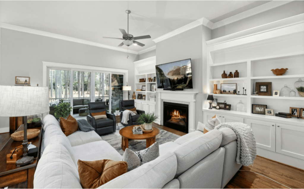 Renovated home interior featuring new flooring, fresh paint, modern trim, and upgraded finishes throughout.