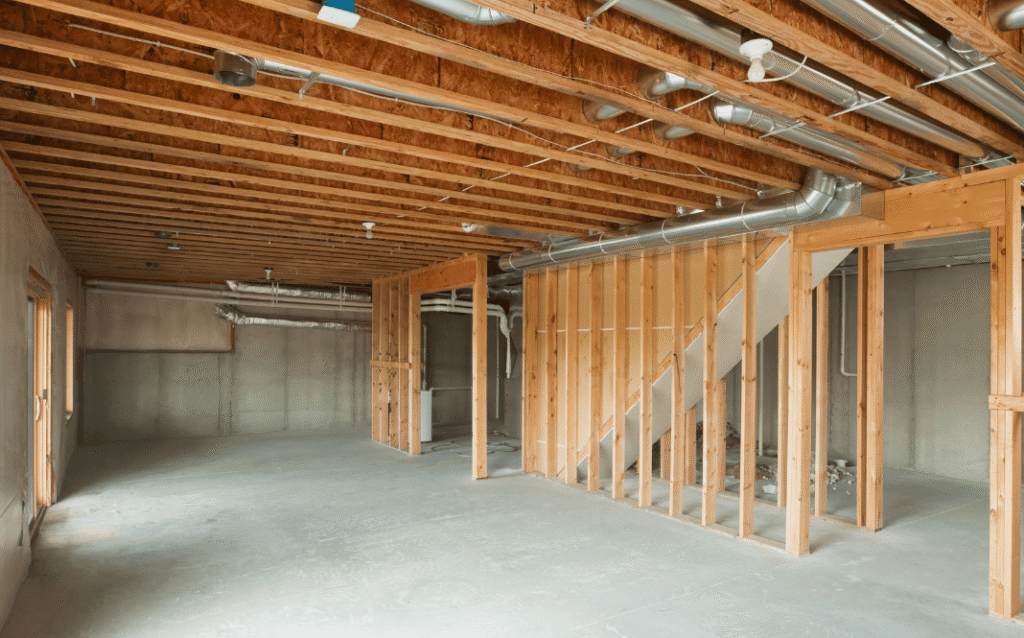 Unfinished basement 